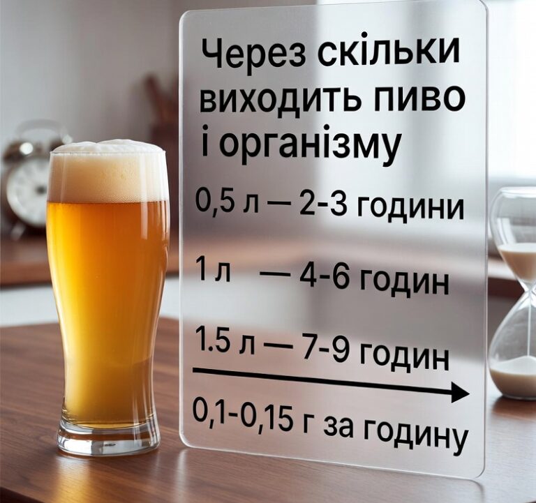 через скільки виходить пиво
