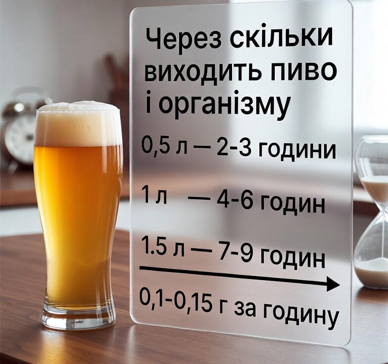 через скільки виходить пиво