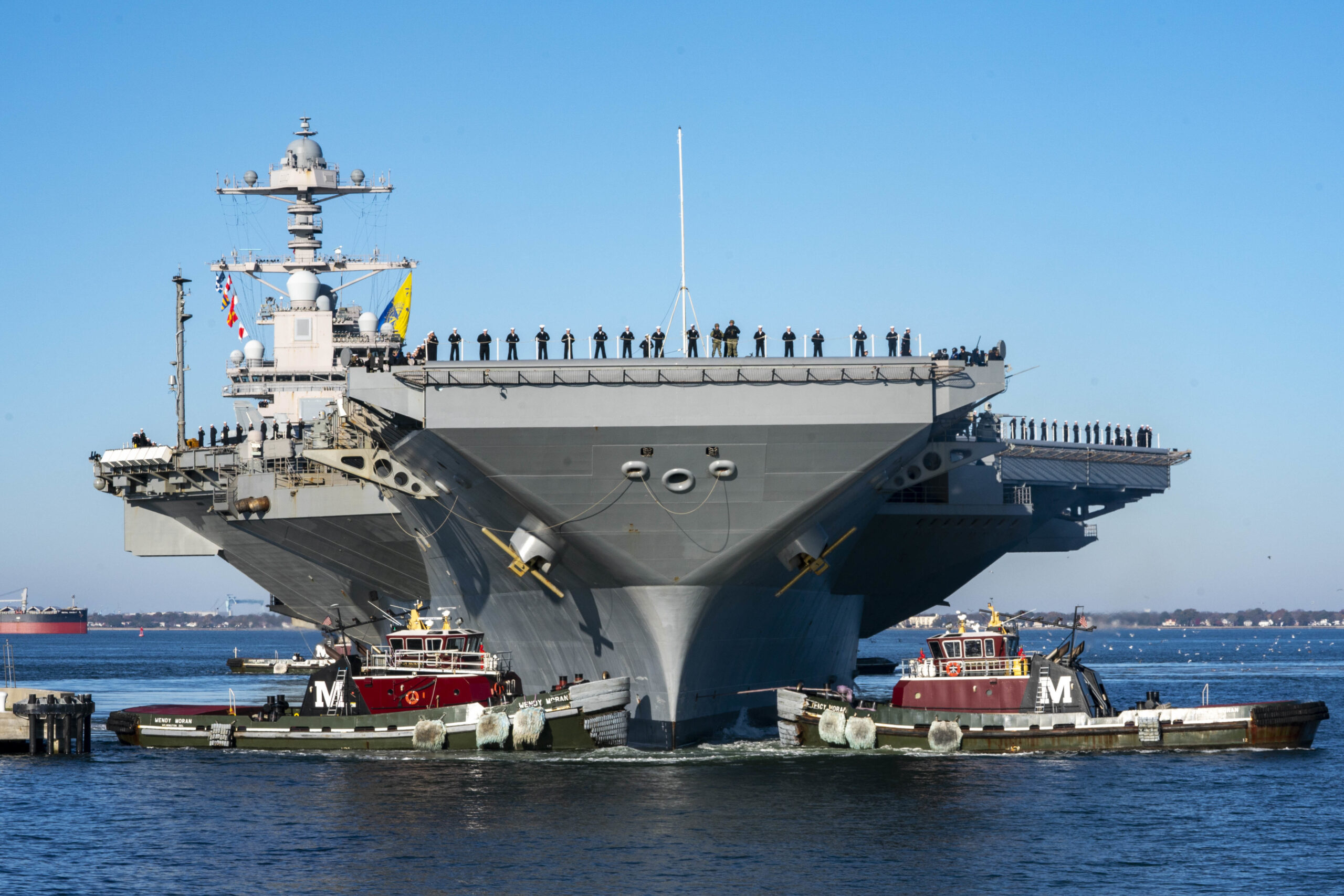USS Gerald R. Ford returns to Naval Station Norfolk