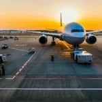 Літак на пероні аеропорту в контексті аеропортового перемиря України з РФ