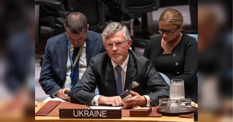 Андрій Мельник за столом України в Раді Безпеки ООН з колегами